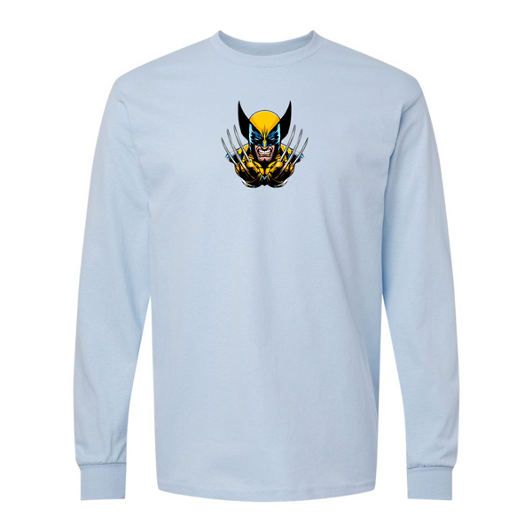 Men's  Wolverine 2025 Art  Gildan Heavy Cotton Long Sleeve T-Shirt