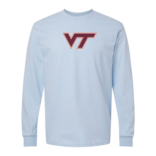 Men's Virginia Tech Hokies  Gildan Heavy Cotton Long Sleeve T-Shirt
