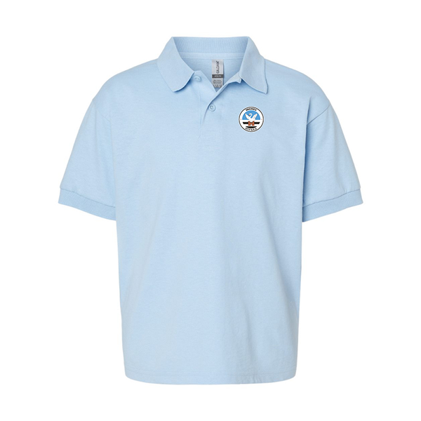 Youth Swansea City Soccer Gildan Dry Blend Jersey Polo