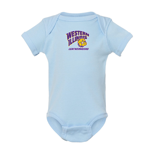 Western Illinois Leathernecks  Rabbit Skins Infant Baby Rib Bodysuit