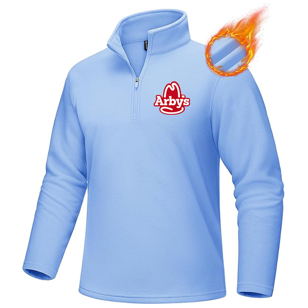 Men's Arbys MAGCOMSEN Men_s Quarter-Zip Pullover Polar Fleece Sweatshirt Stand Collar Long Sleeve Shirt for Men Thermal Winter Fall