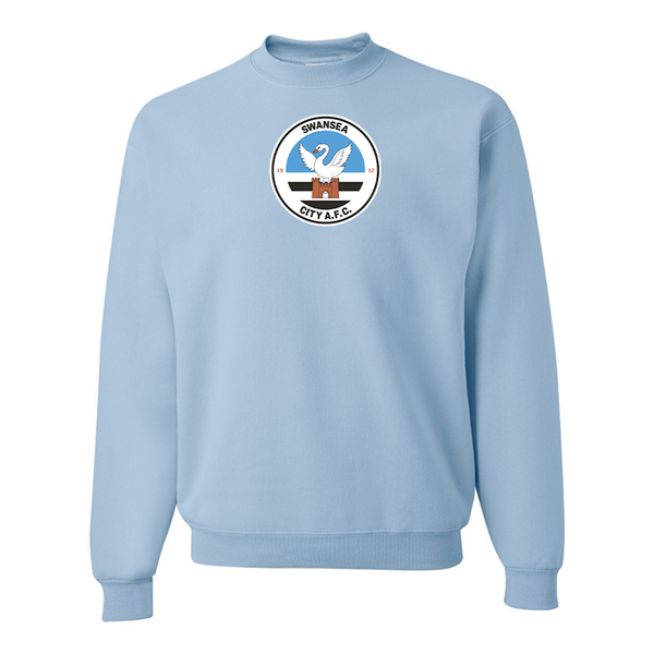 Men's Swansea City Soccer  JERZEES NuBlend Crewneck Sweatshirt