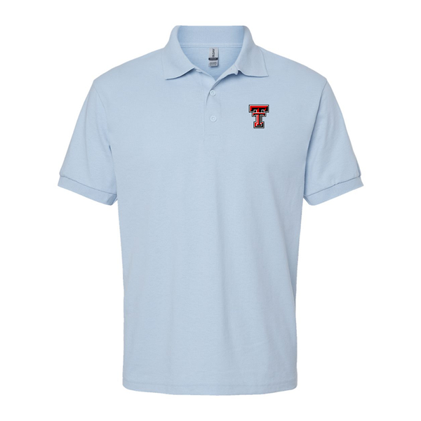 Men's Texas Tech Red Raiders  Gildan Dry Blend Jersey Polo