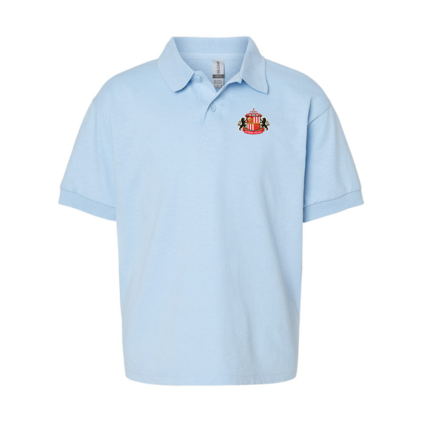 Youth Sunderland AFC Soccer  Gildan Dry Blend Jersey Polo