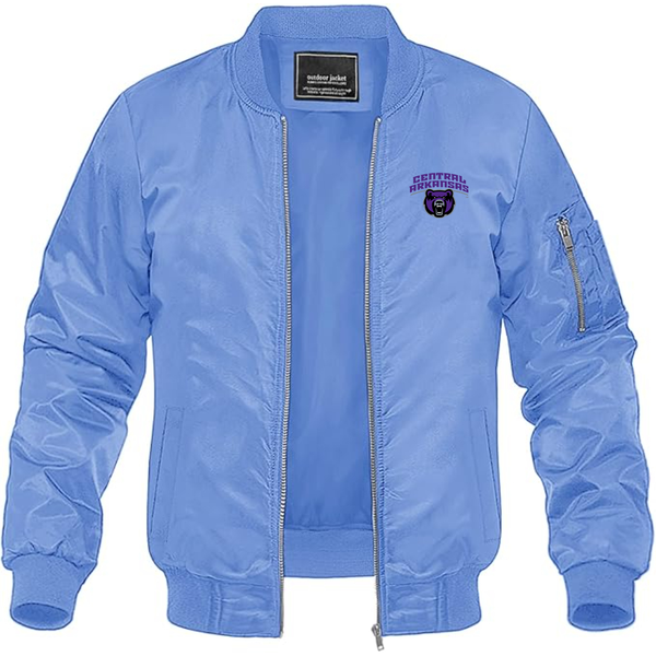 Men's Central Arkansas Bears  Lightweight Bomber Jacket Windbreaker Softshell Varsity Jacket Coat