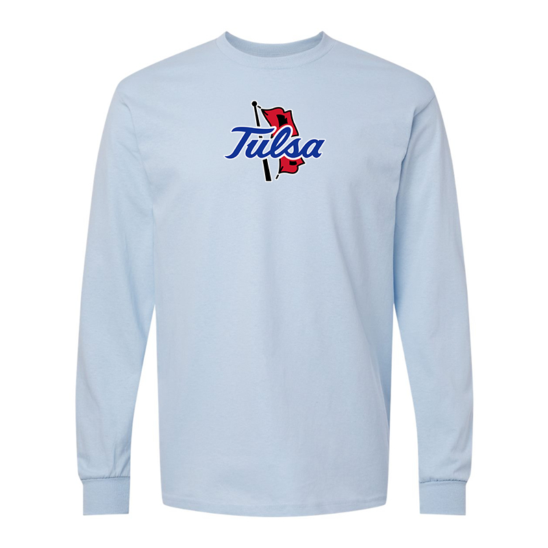 Men's Tulsa Golden Hurricane Gildan Heavy Cotton Long Sleeve T-Shirt
