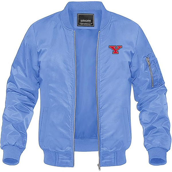 Men's  Youngstown State Penguins  Lightweight Bomber Jacket Windbreaker Softshell Varsity Jacket Coat