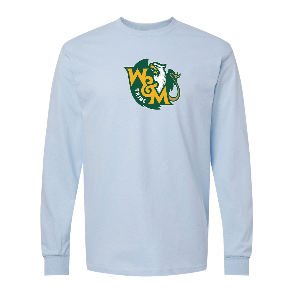 Men's  William and Mary Tribe Gildan Heavy Cotton Long Sleeve T-Shirt