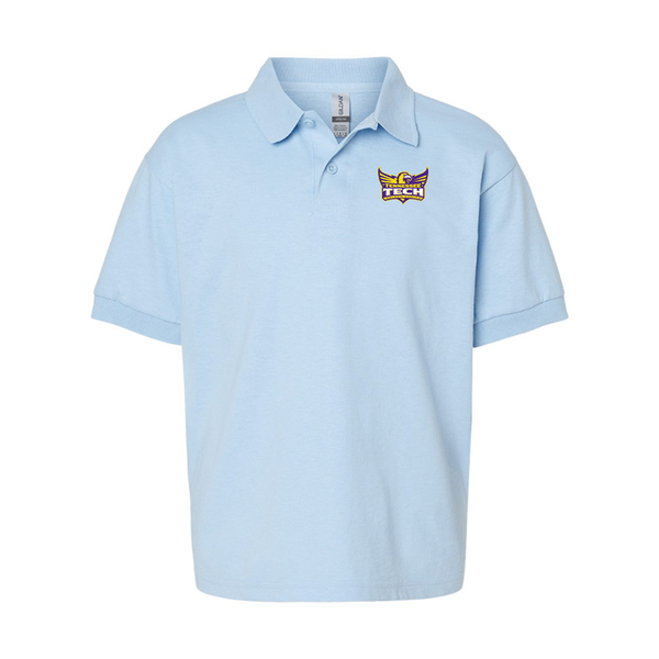 Youth Tennessee Tech Golden Eagles Gildan Dry Blend Jersey Polo