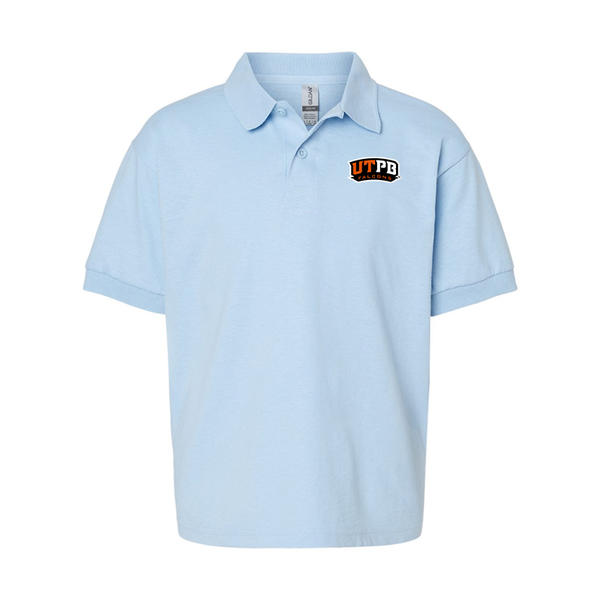 Youth  UTRGV Vaqueros Gildan Dry Blend Jersey Polo