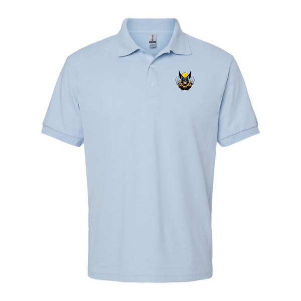 Men's Wolverine 2025 Art  Gildan Dry Blend Jersey Polo