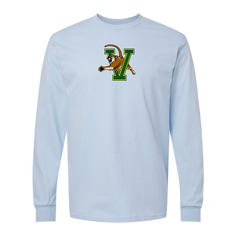 Men's Vermont Catamounts  Gildan Heavy Cotton Long Sleeve T-Shirt