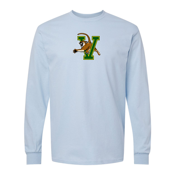 Men's Vermont Catamounts  Gildan Heavy Cotton Long Sleeve T-Shirt