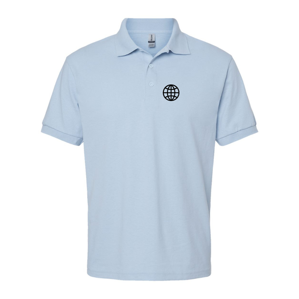 Men's  Internet Globe Dry Blend Jersey Polo