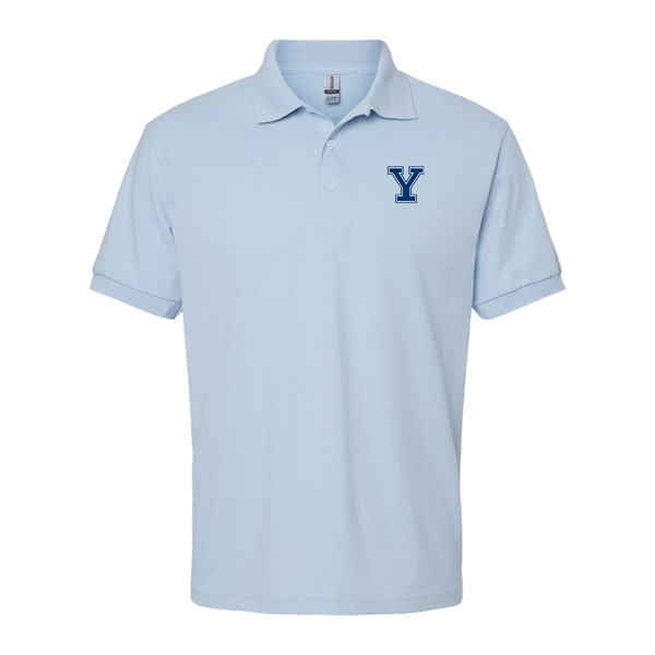 Men's Yale Bulldogs Gildan Dry Blend Jersey Polo