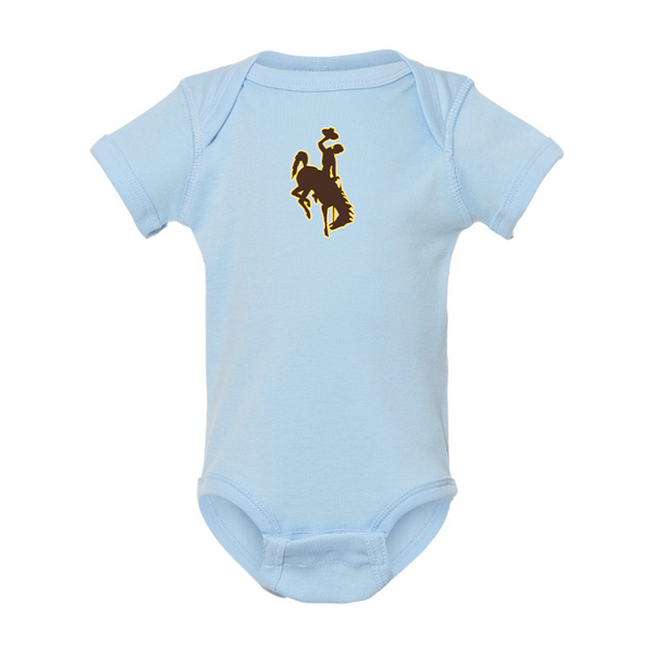 Wyoming Cowboys  Rabbit Skins Infant Baby Rib Bodysuit