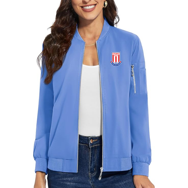 Women's Stoke City Soccer  Premium Bomber Jacket Outerwear