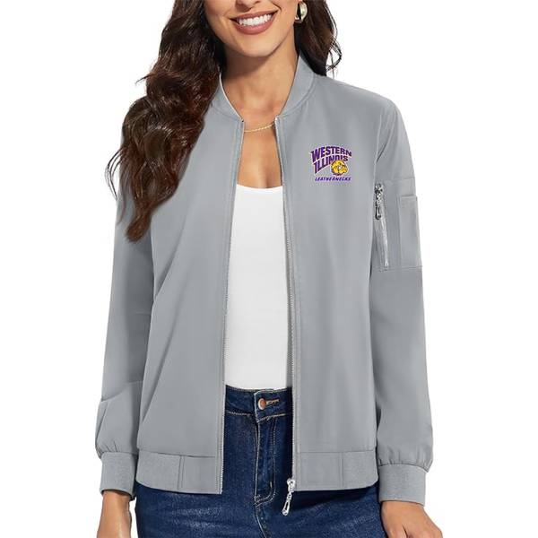 Women's Western Illinois Leathernecks Premium Bomber Jacket Outerwear