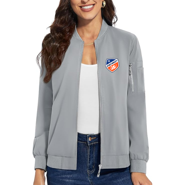 Women's FC Cincinnati Premium Bomber Jacket Outerwear