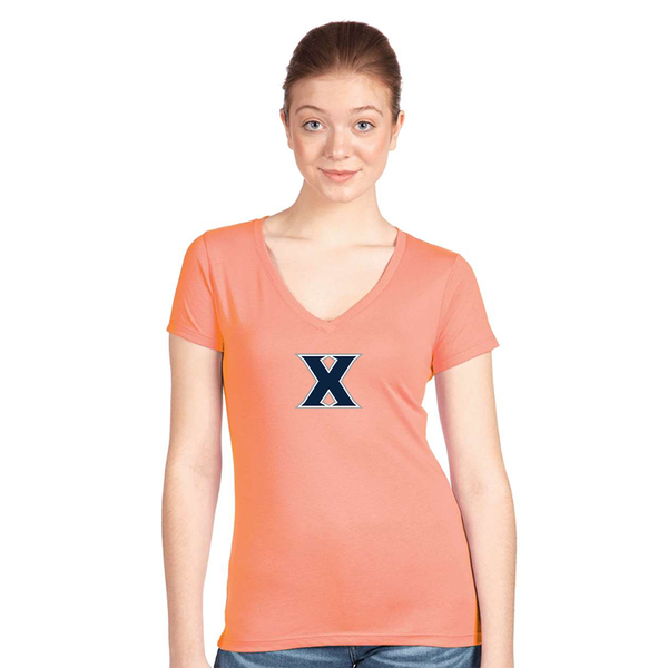 Women's Xavier Musketeers Next Level V-Neck T-Shirt