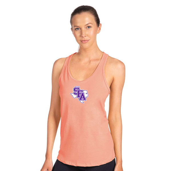 Women's Stephen F. Austin Lumberjacks  Next Level Ideal Racerback Tank