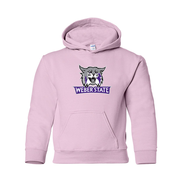 Youth Weber State Wildcats Gildan Heavy Blend  Hooded Sweatshirt