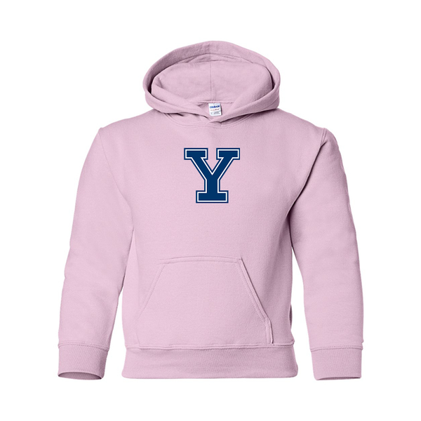 Youth  Yale Bulldogs Gildan Heavy Blend  Hooded Sweatshirt