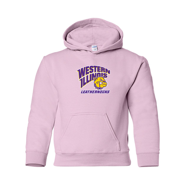 Youth Western Illinois Leathernecks Gildan Heavy Blend  Hooded Sweatshirt