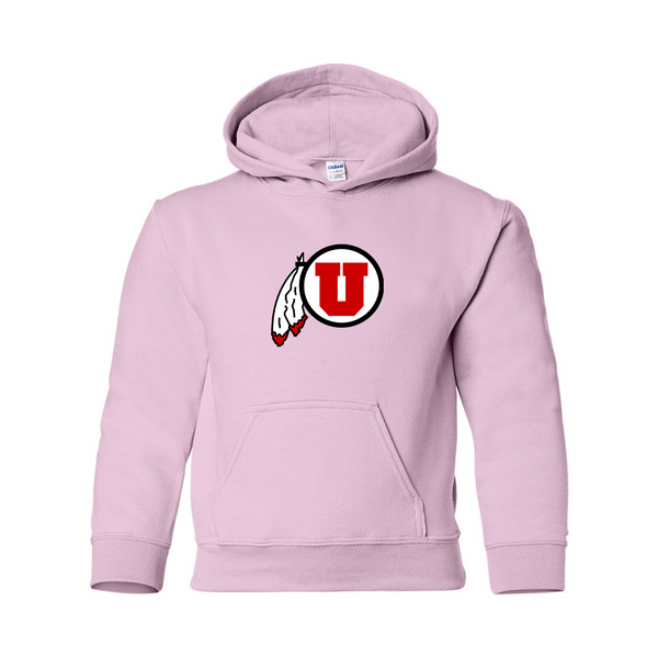 Youth  Utah Utes Gildan Heavy Blend  Hooded Sweatshirt