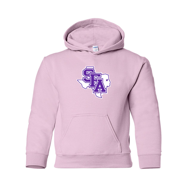 Youth Stephen F. Austin Lumberjacks  Gildan Heavy Blend  Hooded Sweatshirt
