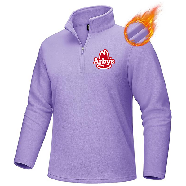Men's Arbys MAGCOMSEN Men_s Quarter-Zip Pullover Polar Fleece Sweatshirt Stand Collar Long Sleeve Shirt for Men Thermal Winter Fall
