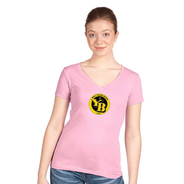 Women's  Young Boys Soccer Next Level V-Neck T-Shirt