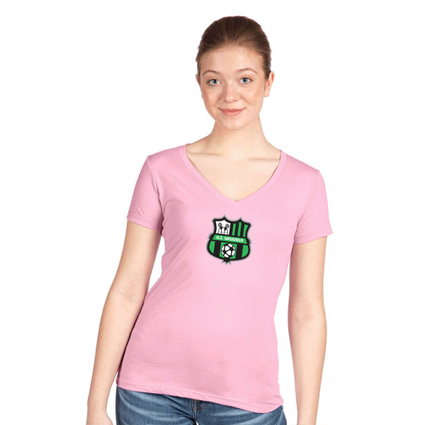 Women's U.S. Sassuolo Soccer Next Level V-Neck T-Shirt