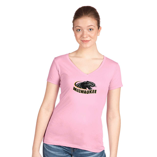 Women's Wisconsin Milwaukee Panthers Next Level V-Neck T-Shirt