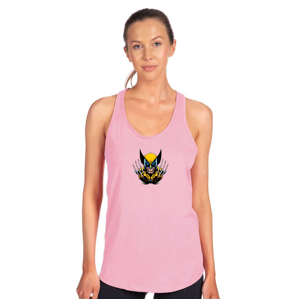 Women's  Wolverine 2025 Art  Next Level Ideal Racerback Tank