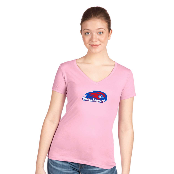 Women's UMass Lowell River Hawks Next Level V-Neck T-Shirt