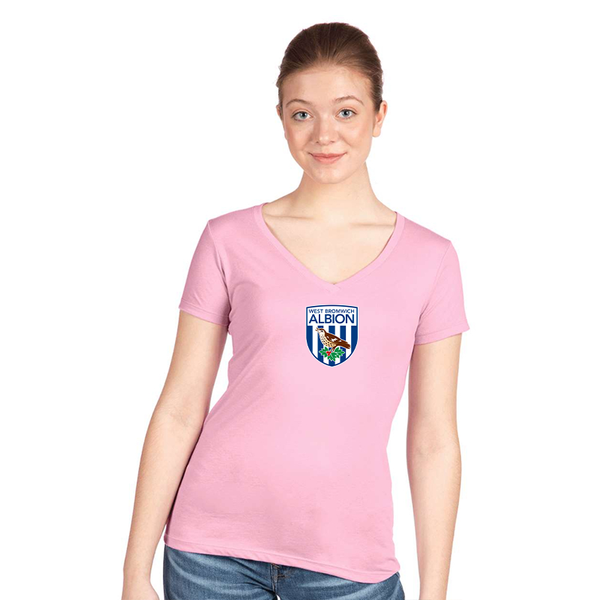 Women's West Bromwich Albion Soccer  Next Level V-Neck T-Shirt
