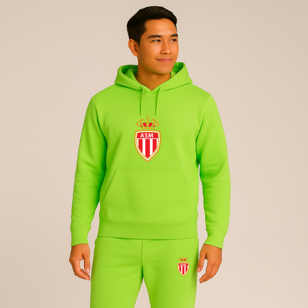 Men's AS Monaco FC Hoodie Joggers Set