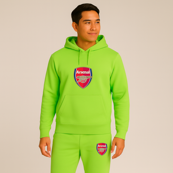 Men's Arsenal Soccer Logo Hoodie Joggers Set