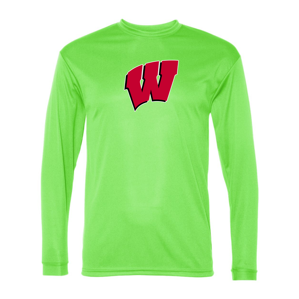 Men's  Wisconsin Badgers Performance Long Sleeve T-Shirt