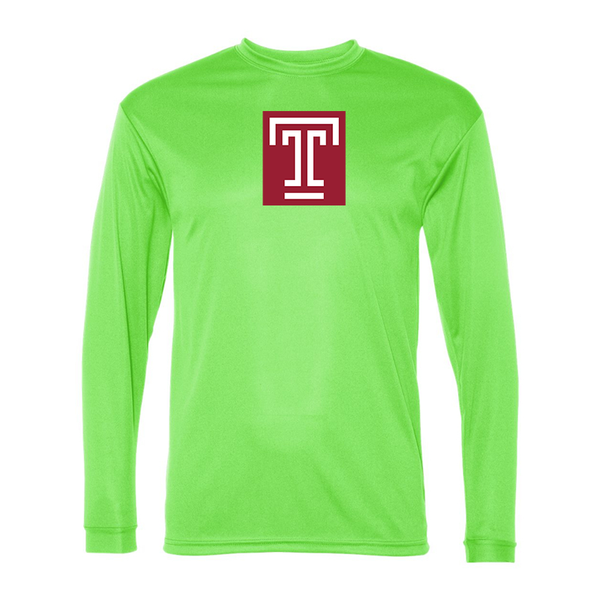 Men's Temple Owls Performance Long Sleeve T-Shirt