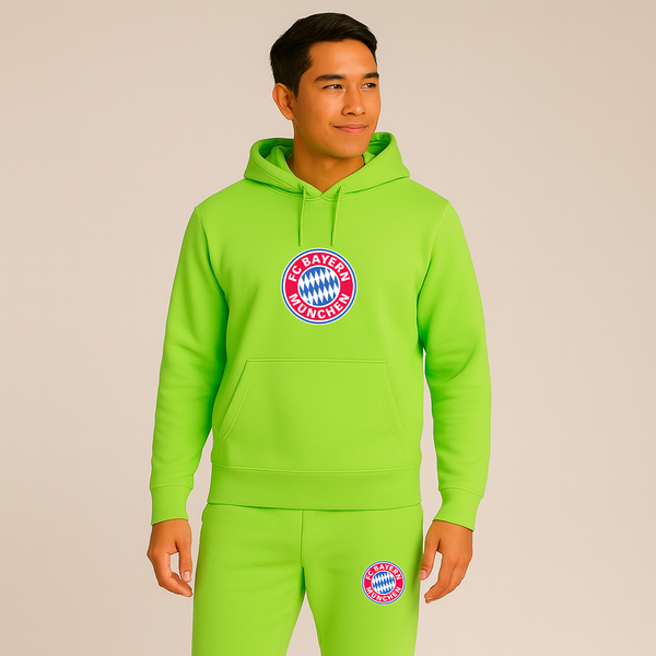 Men's F.C. Bayern Munchen Soccer Logo Hoodie Joggers Set