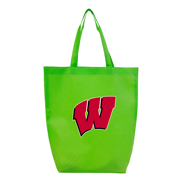 Wisconsin Badgers Q-Tees Non-Woven Gusset Bottom Tote