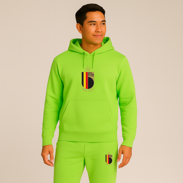Men's Belgium National Soccer Team Logo Hoodie Joggers Set