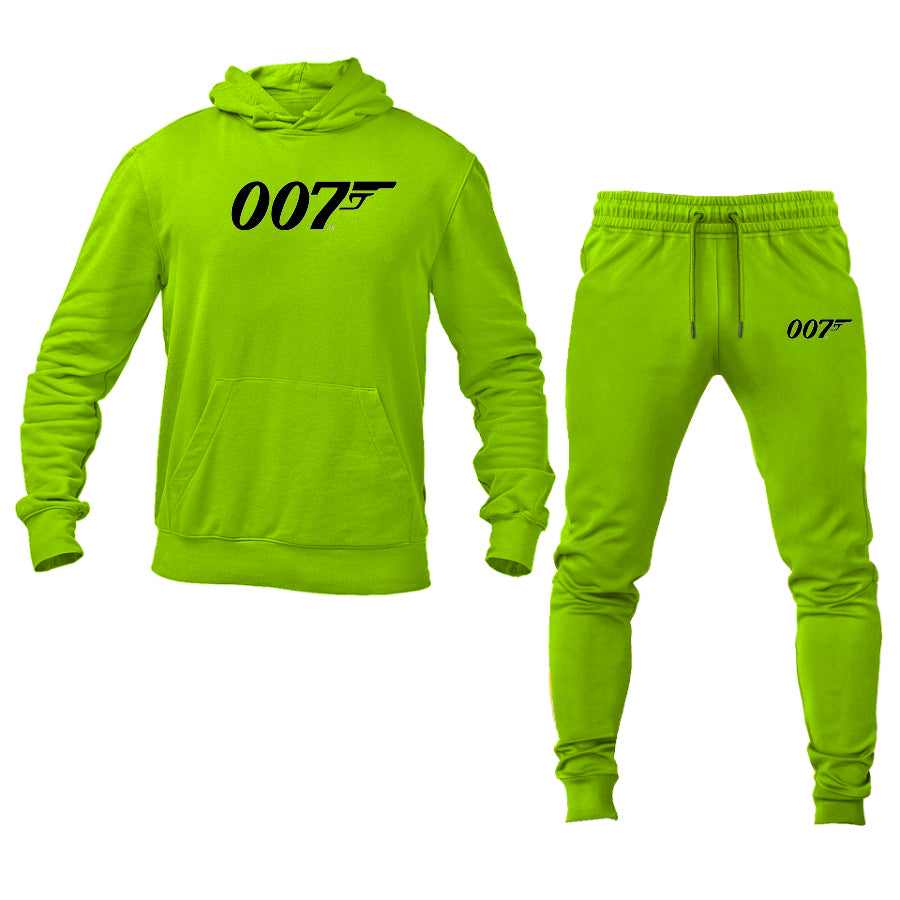 Men's 007 James Bond Movie Logo Hoodie Joggers Set