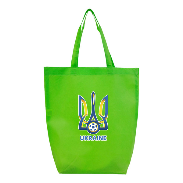 Ukraine National Football Soccer Team Q-Tees Non-Woven Gusset Bottom Tote