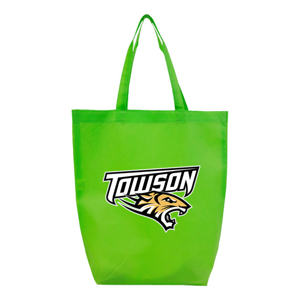 Towson Tigers Q-Tees Non-Woven Gusset Bottom Tote