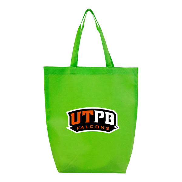 UTPB Falcons  Q-Tees Non-Woven Gusset Bottom Tote
