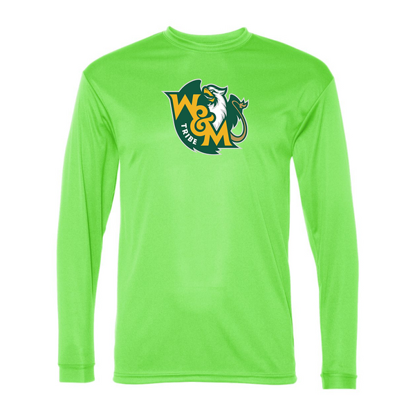 Men's William and Mary Tribe Performance Long Sleeve T-Shirt