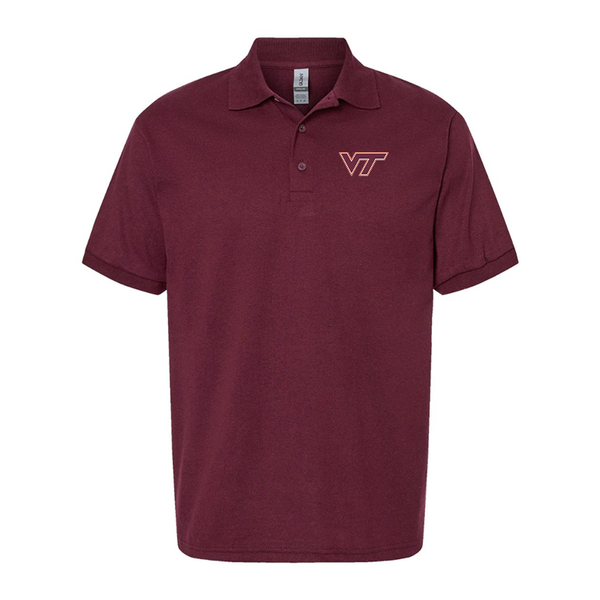 Men's Virginia Tech Hokies Gildan Dry Blend Jersey Polo